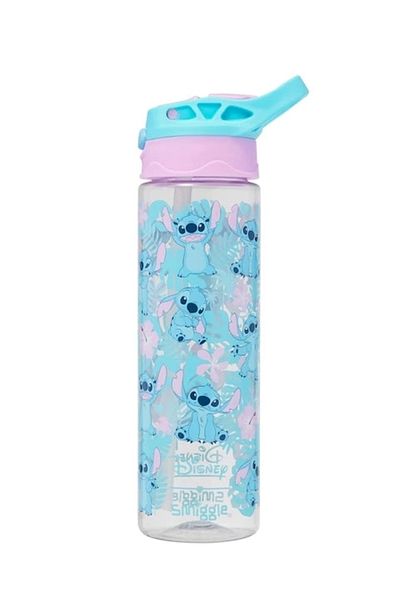 SMIGGLE - Stitch 650ml Automatic Straw Bpas Free Water Bottle
