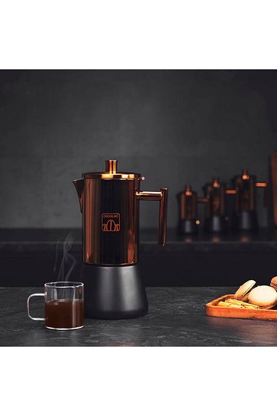 CECOTEC Cafetiera Moking 600, 300 ml, 6 cani de cafea, inductie