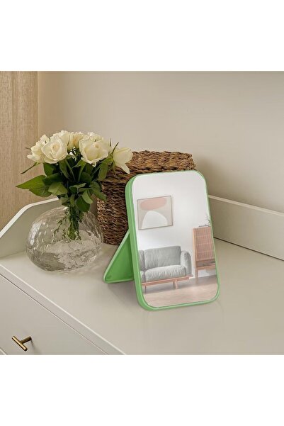 gaman Masa Masası Makyaj Aynası, Standlı Basit Taşınabilir Seyahat Aynası, Ay...