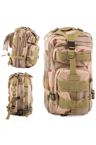 OEM Military Tactical Backpack, 30L Capacity, Waterproof, Beige Camouflage