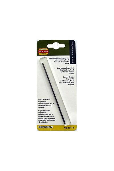 Proxxon Pinless saw blades for perforation, 28113, 41 TPI, 12 pcs