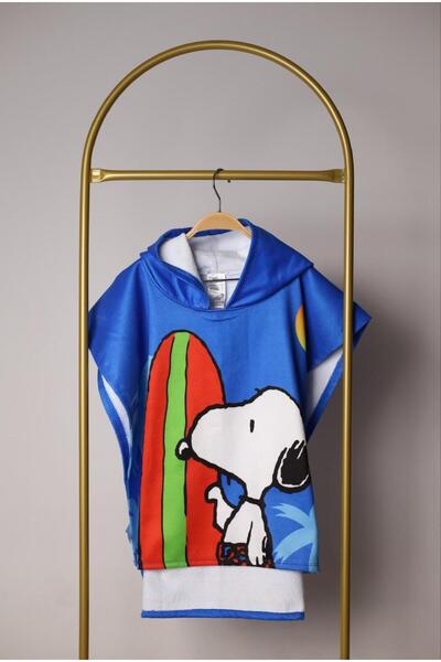 Booni Jooni Snoopy The Surf Poncho Prosop de plajă pentru băieți