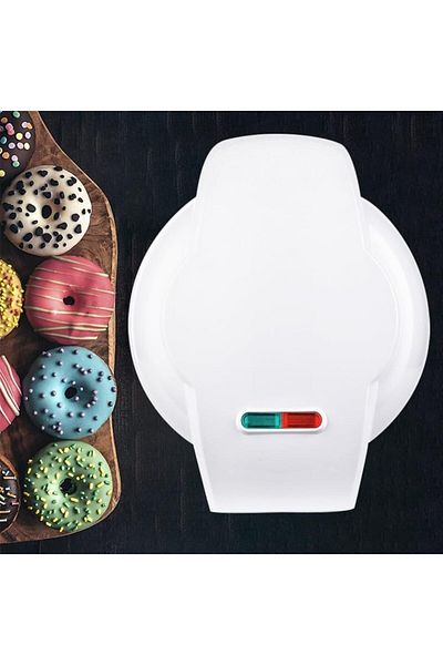 SUKILO Mini Donut Maker Machine – Electric Donut Press with Non-Stick Double-Sided Heating, Kid-Fr