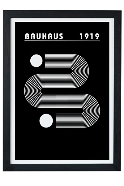 gxe.art Poster de pictură cu cadru negru Bauhaus 1919