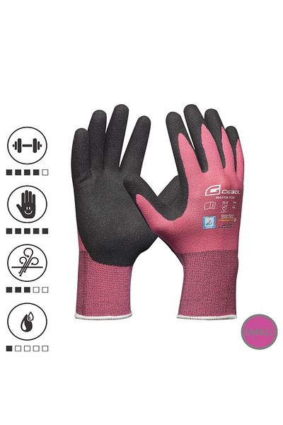 GEBOL 709943, Manusi de protectie Master Flex Lady, din nilon, acoperire cu spuma de nitril, fi