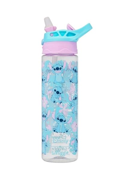 SMIGGLE - Stitch 650ml Automatic Straw Bpas Free Water Bottle