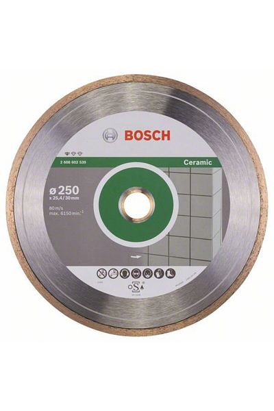 Bosch Disc diamantat Standard pentru ceramica 250 x30+25,40x1.6x7mm