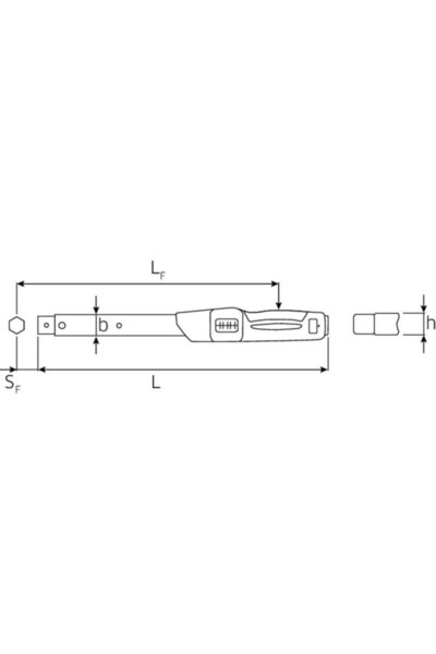 STAHLWILLE Cheie dinamometrica manoskop 730NII/65 fix, 130-650 Nm