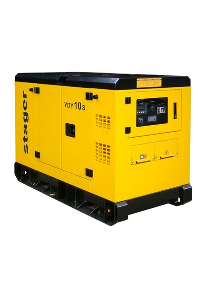 STAGER YDY10S Generator insonorizat 9kVA, 37A, 1500rpm, monofazat, diesel