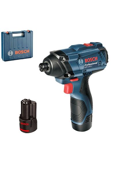 Bosch Masina de insurubat cu impact GDR 120-LI cu acumulator + 2 x Acumulatori Li-ion 1.5Ah + I