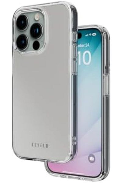 Levelo جراب Levicello Lucu لهاتف iPhone 15 Pro، شفاف غير لامع