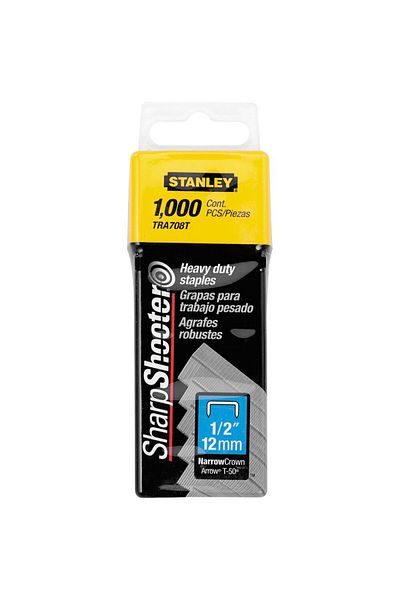 Stanley 1-TRA708T, capse 1/2 " pentru aplicatii profesionale, 12mm, 1000 buc tip G 4/11/140, bl