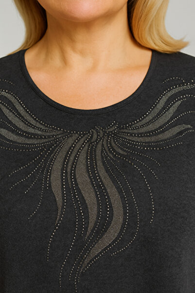 CTK Tekstil Yün Anne Elbise Kışlık Kumaş Büyük Beden Rahat Kalıp