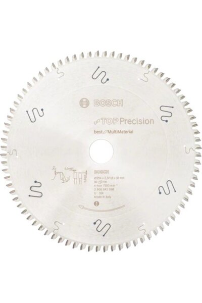 Bosch Circular saw bladeTop Precision Best for Multi Material, 254x30x2.3mm, 80T