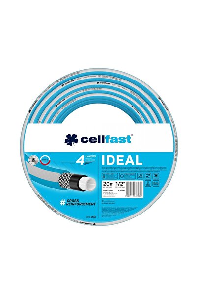Cellfast IDEAL 1 2 20m garden hose set, UV protection, anti-twist, spray gun