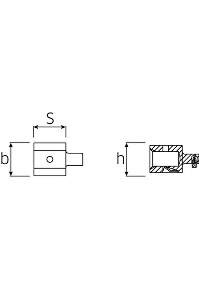 STAHLWILLE Adaptor capat cheie dinamometrica 7370/10, prindere in 14x18 - out...