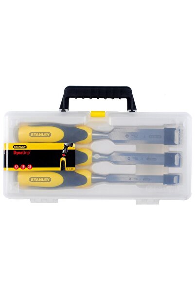 Stanley 2-16-883, set of 3 dynagrip wood chisels, 12/18/25 mm