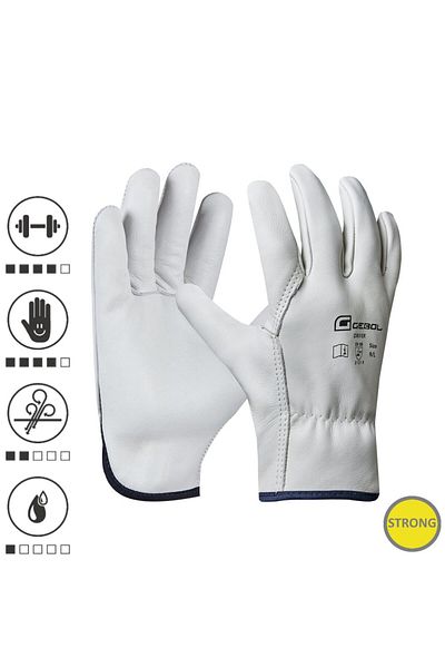 GEBOL 709214, Manusi de protectie Driver, din piele de vaca, uz profesional, marimea 9/L