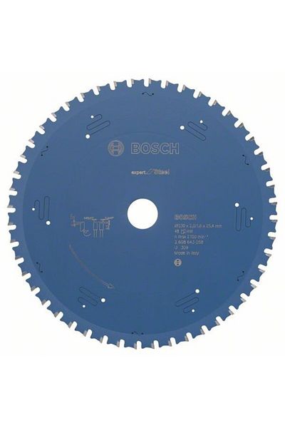 Bosch Panza ferastrau circular Expert for Steel, 230x25.4x2mm, 48T