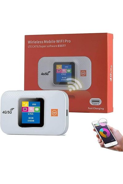 SUKILO 4G LTE Portable WiFi Hotspot Router with SIM Card Slot, 3000mAh Battery, Mini Travel Pocket R