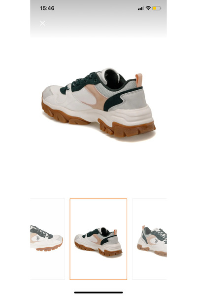 U.S. Polo Assn. U.S. Polo Assn. Women's White-Green Tracky Casual Style Sneaker Sports Shoes