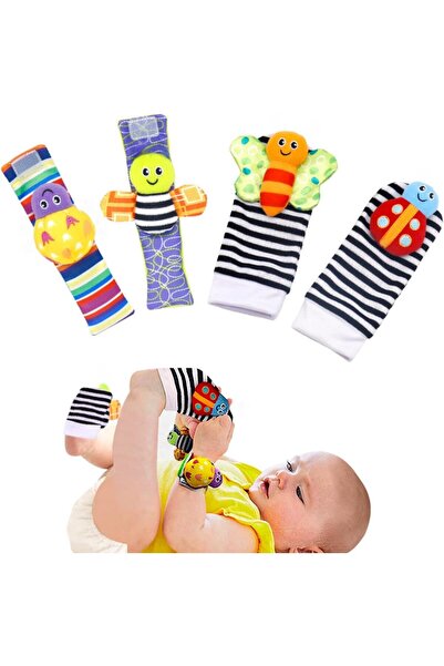 SKY TOUCH ألعاب أطفال SKY-TOUCH، 4 قطع، تطوير حديثي الولادة وجهاز تحديد القدم...