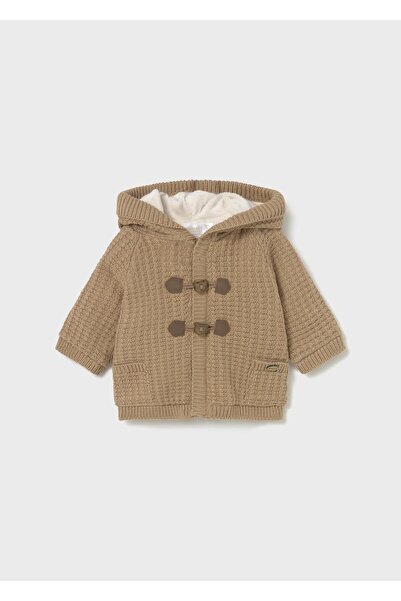 MAYORAL Newborn Erkek Bebek Peluş Astarlı Triko Hırka Kahverengi