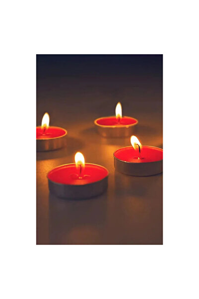 MİNGODAN 2 Adet Tealight Romantik Özel Günler Mum-buhurdanlık Mini Boy Soya P...