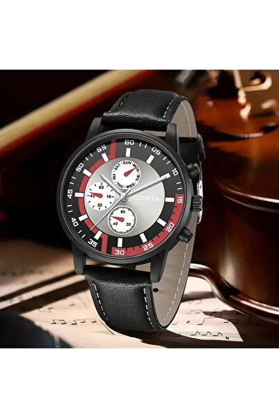 Feronnucci Men's Sports Wristwatch - Colorful Leather Band Calendar Watch St-621