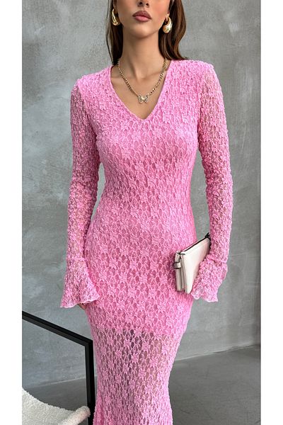 Fiori Lace V-Neck Dress