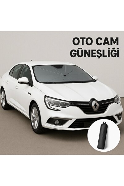 carlone Megane 4 Uyumlu Oto Ön Cam Şemsiye Güneşlik – Katlanabilir UV ve Isı ...