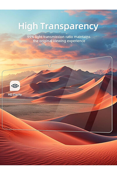 Generic عبوة من قطعتين من واقي الشاشة الزجاجي الممتاز لجهاز شاومي ريدمي باد 2 مقاس 11 بوصة