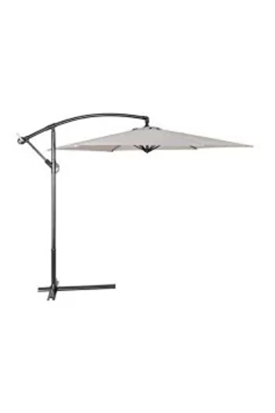 Malatec Umbrela gradina/terasa, articulatie tip banana, alb, 300 cm,