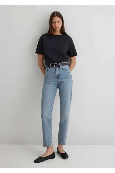 Mavi Star Indigo Ripped Gold Icon Kadın Jean Pantolon (101077-30503)