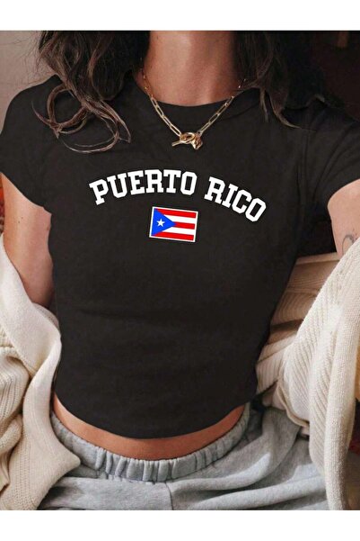 OVER HEAD Tricou pentru femei Puerterico cu imprimeu Bayb