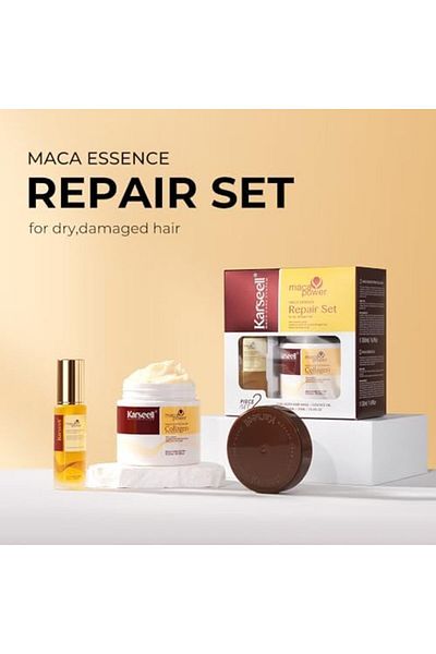 Karseell Collagen Hair Treatment Deep Repair Conditioning, Hair Mask Argan Oil Set for Dry Damaged H