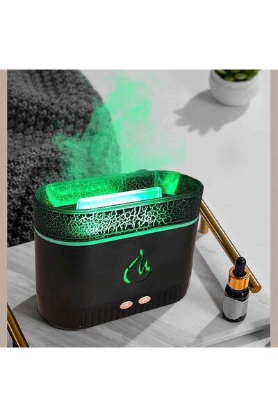 SUKILO ناشر الزيوت العطرية 200 مل، مرطب ضباب بارد هادئ مع إضاءة LED ملونة