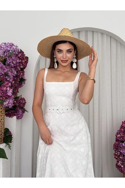 Julidress Rochie premium Fisto de lungime lungă Midi cu curea căptușită cu detaliu de centură