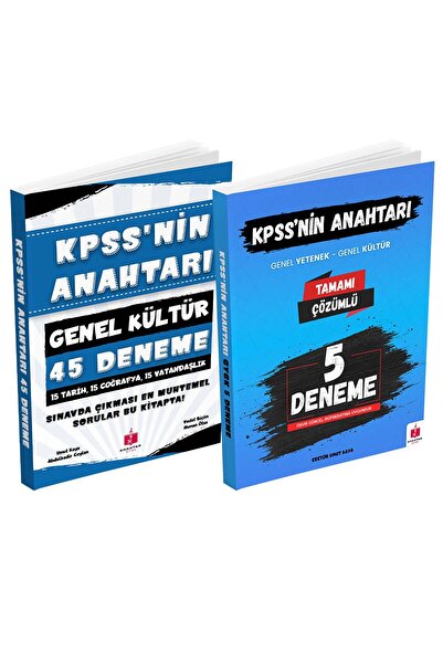 Anahtar Kitap 2026 KPSS'nin Anahtarı Genel Kültür 15x3 45 Deneme ve Genel Yet...