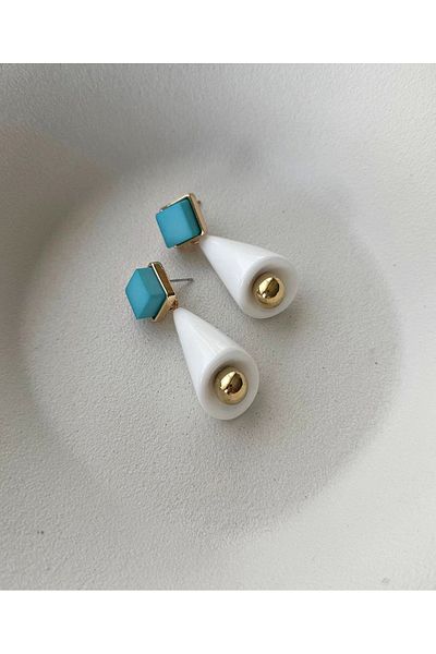mos&more White Lightweight Stylish Women's Earrings