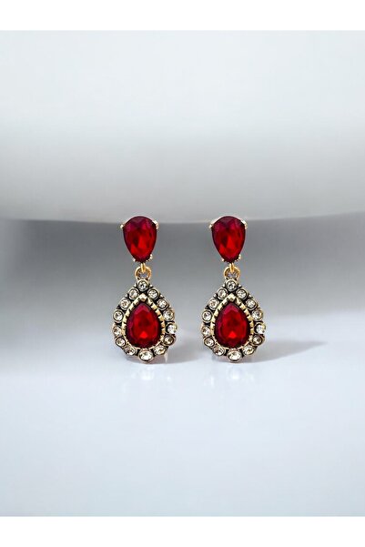 FUYA JEWELLERY Elmas Montür Damla Küpe