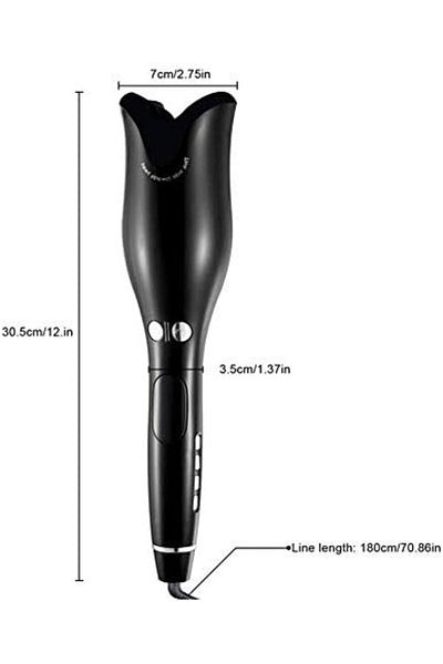 ALG Salon Tools, 1 Inch Ceramic Rotating Curler, Natural Rubber Material, Intelligent Constant Tempe