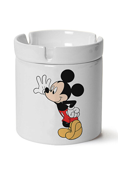 Genel Markalar Mickey Mouse Baskılı Porselen Küllük Makinede Yıkanabilir (Kp-Çf)