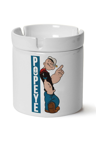 BİBANAPROMOSYON Temel Reis cu imprimeu Scrumieră din porțelan pentru mașină l...