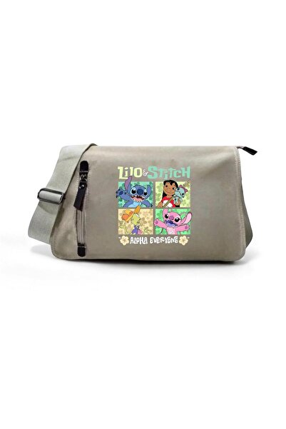 DEEFWEAR Bež Lilo & Stitch Aloha Svi Štampano Povratak u školu Poštarska torba