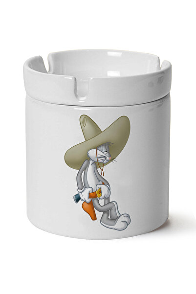 BİBANAPROMOSYON Bugs Bunny cu imprimeu Scrumieră din porțelan, fabricată la m...
