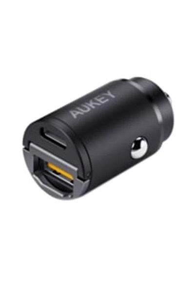 AUKEY Kit On The GO BundleII PD Charger 20W With MFI USBC To Lightning Cable And PD 30W Car Charger Black