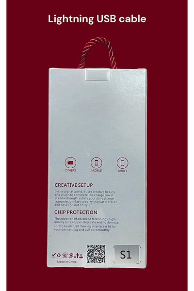 Generic S1 Lightning USB data cable 2.4A powerful safe and Reliable