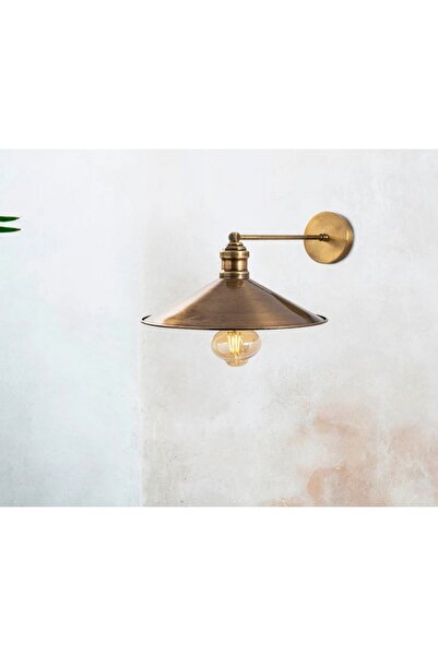 demet habek mylights Vintage Matte Antique Gold Wall Sconce Retro Rustic Metal Body E27 Lamp