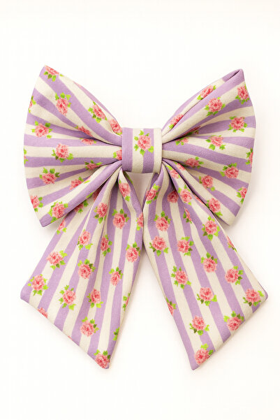 MakeWell Clip de păr cu model de trandafiri cu design cu fundă